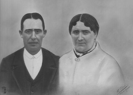 Sebastiana GarcIa y su esposo (Circa 1915)